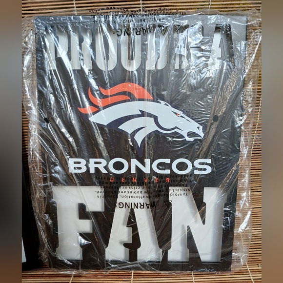 (New) NFL Denver Broncos Metal LED Sign Logo Lighted Wall Art - Picture 7 of 7